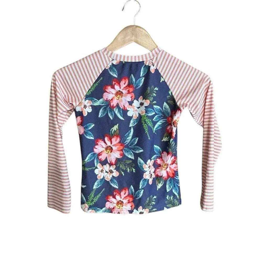 Oopsie Daisy Size 10, Long Sleeve Rash guard Floral